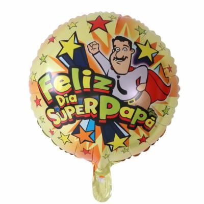 China Toy Amazon promotional hot foil balloons feliz PAP mylar foil balloons 18inch mothers and fathers day balloons for sale