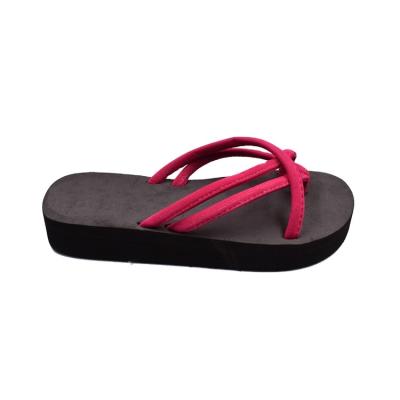 China Popular Wholesale Lightweight Cross Strap Flip Flops Slippers For Women for sale