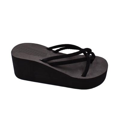 China Lightweight Fashion Casual Platform Flip Flops Slippers For Woman for sale