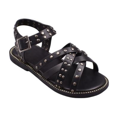 China New Arrival Flat Cross-Straps Shoes 2020 Girls Sandals for sale