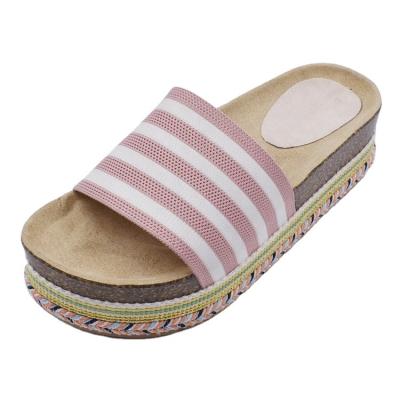 China 2022 new arrival woman's flat sandals outdoor wholesale round summer fashion women's slippers for sale