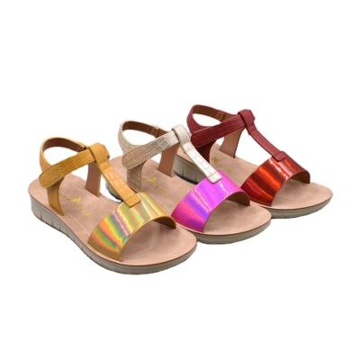 China New Design Summer Girls Children Kids Flat Sandals Two-piece Sandals for sale