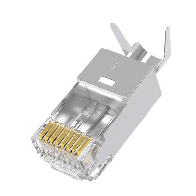 China Network Cable Connector 8p8c Cat7 Shielded Rj45 Rj11 Rj45 Connector Network Connector Modular Plug SJT-CAT7-02 for sale