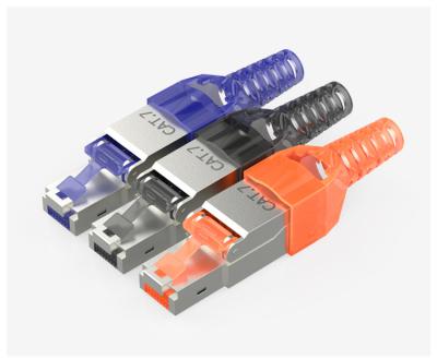 China Tool Less Ethernet Rj45 Connector Plug Coupler Stp Cat7 Cat6a Male Waterproof Connector SJT-CAT7-02 for sale