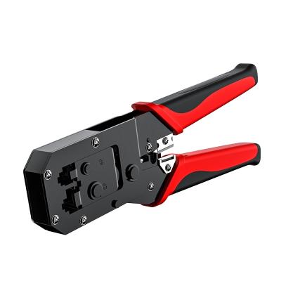 China Cat5e Cat6 Cat7 Passthrough Connector Ethernet Rj45 Crimp Tool And Rj12 Rj11 Cat5 Cat5e Crimper Cutter Tools With Mini Wire Stripper for sale