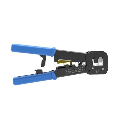 China Cat5e Cat6 Cat7 Passthrough Rj45 6P8P4P Network Cable Cutter Crimper Plier Wire Stripper Crimping Tools Multifunctional Stripping Tools for sale