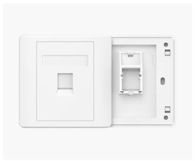 China High End Single Hole Standard Network Cable Outlet Cable Network Socket Panel Hole Computer Wall Socket MB-CAT6 for sale