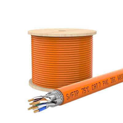 China Network Solid Bare Copper Cable Braided Cat 7 Utp Sftp Ethernet Lan Cable Cat 7 Lan Network Cable TX-CAT7 for sale