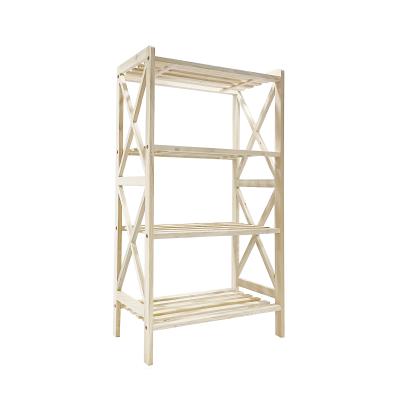 China 2021 Hot Sale Sustainable Wooden Multilayer Storage Shelf Made in China in Low Price for sale