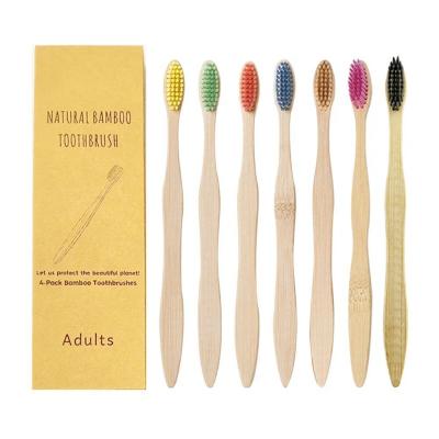 China Wholesale Eco-Friendly/Travel Ten Packs Eco-Friendly Natural Biodegradable Soft Adult Hotel Babies High Quality Kids Bamboo Toothbrush Supplier for sale