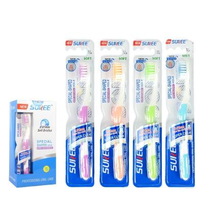 China Cheap Approved High Quality Manual Massage Eraser Cheap Eraser Hotel Travel Toothbrush Adult Supplier for sale