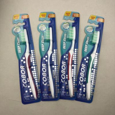 China Cheap Adult Classic Anti-Skid Classic Adult Toothbrush Flat Bristle Manual Suction Toothbrush Flat Bristle Toothbrush for sale