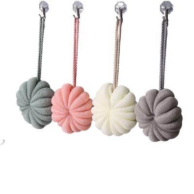 China Super Soft Eco-friendly Colorful Plastic Flower Flower Mesh Shower 75gfoaming Fashion Adult Soft Shower Sponge Bath for sale