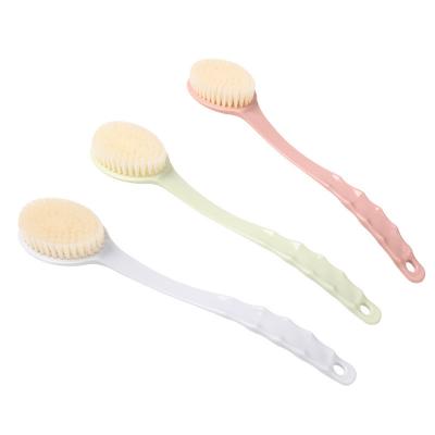 China Beautiful Colorful Hot Sale Bath Brush With Back Long Handle Body Massage Brush Handheld Shower for sale