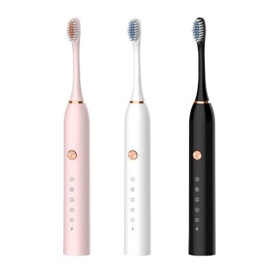 China New Electric Toothbrush Home Adult 5 - Speed ​​Acoustic Vibration Waterproof Usb Charging Soft Bristle Couples Electric Toothbrush for sale