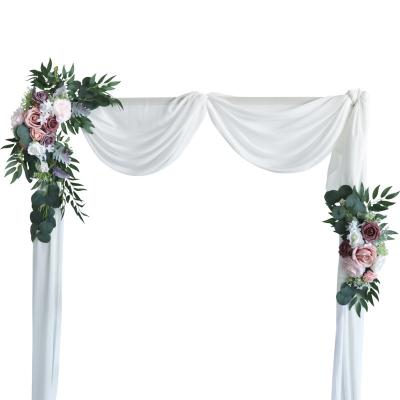 China Wedding Party Decoration Wedding Arch Props Imitation Flowers Adorning The Wedding Arch for sale