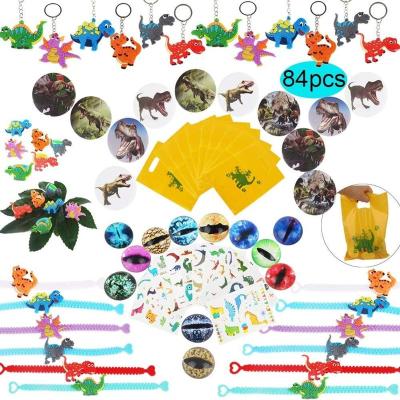 China Resin Dinosaur Gifts Wristband Sticker Gift Bag Dinosaur Eye Toys Party Supplies For Birthday for sale