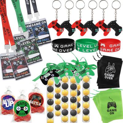 China Gift Video Game Party Supplies Favor Kids Toys VIP Game Pass Baby Shower Birthday Party Chain Bracelet Key Bag for sale