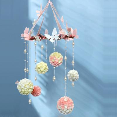 China KD Educations Toys DIY Butterfly and Flower Felt Wind Chimes Kits DIY Craft Crafts Ornaments for Garden Home Decoration Creative Handmade for sale