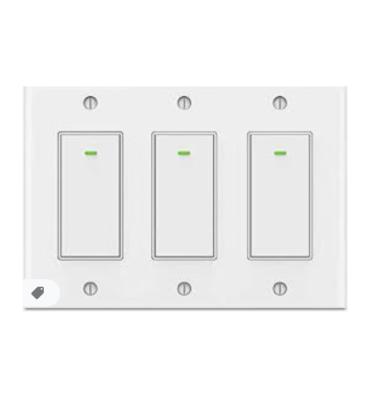 China PC Switch Design Smart Wifi 3 Gang 1way Wall Switch Smart Home Automation for sale