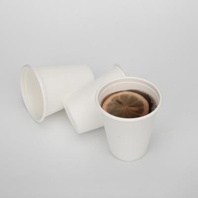 China 100% Biodegradable Biodegradable Pulp Mold Disposable Sugarcane Bagasse Cups for Coffee or Tea for sale