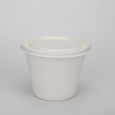 China Surgacane Eco-Friendly Biodegradable Bagasse 5oz 140ml Disposable Pulp Molded Soup Hot Cup for sale