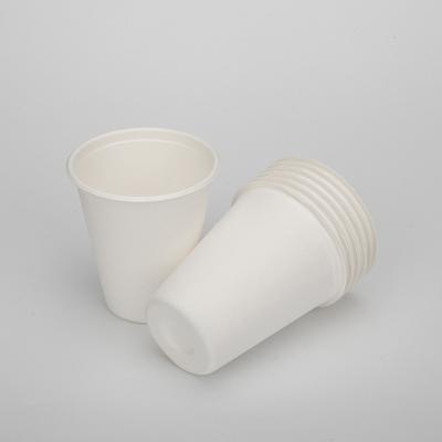 China Wholesale Biodegradable Disposable 8oz Sugar Cane Bagasse Pulp Molding Eco-Friendly Logo Mug for sale