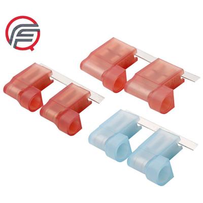 China Wire Plugging Nylon Insulated Terminal FLDNY1.25-187 Female Terminal Plug Flag 2-520334-2 Quick Release Cable Connector Wire Terminal for sale