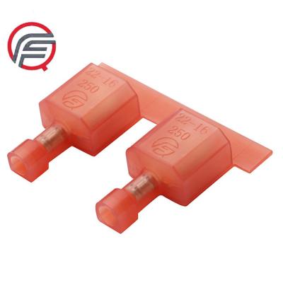 China Wire Connecting QF 2-520102-2 Male Insulated Terminal Double Wire Crimp Connector With UL Standard Terminal Insert for sale