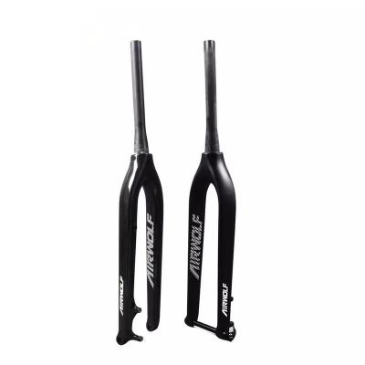 China Mountain Bikes Carbon Fiber Tapered Fork Thru Axle 15mm carbon fork 29er / 27.5er /26er Carbon Rigid MTB fork for sale