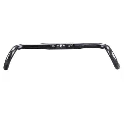 China Aero carbon handlebar 700C carbon gravel handlebar 400 420 440mm size road bike aero racing carbon handlebar for Di2 groups for sale