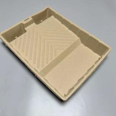 China Eco-friendly Biodegradable Wholesale Products Custom Disposable Recycling Pulp Paint Molded Paper Tray For Paint Roller for sale