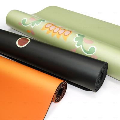 China Non-slip Best Selling Yoga Pilates Mat Private Label Custom Digital Printing Non-slip Eco Friendly Pu Rubber Yoga Mats for sale