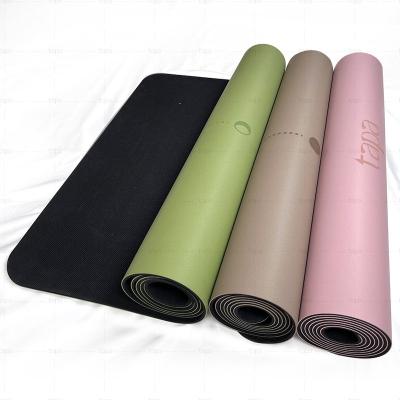 China Non-slip Best Yoga Mats 2022 Upgraded Coconut Fiber Custom Print Rubber Yoga Mat for Studio for sale