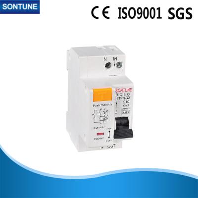 China IEC 61009 Standard RCBO Circuit Breaker , STPN-32 Double Pole RCBO  for sale