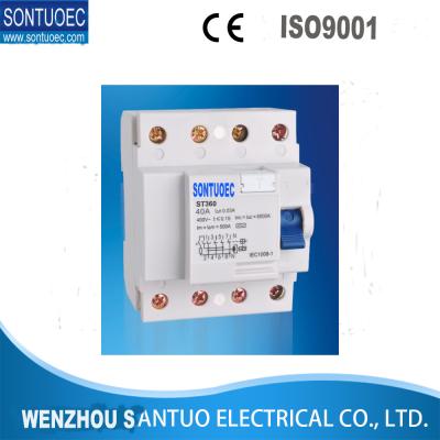 China Semko Double Pole RCCB Circuit Breaker , IP20 Grade Power Circuit Breaker for sale