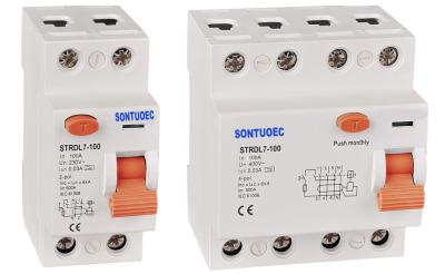 China RCCB A type AC type STRO07-40 4.5kA，6kA  RESIDUAL CURRENT CICUIT-BREAKER for sale