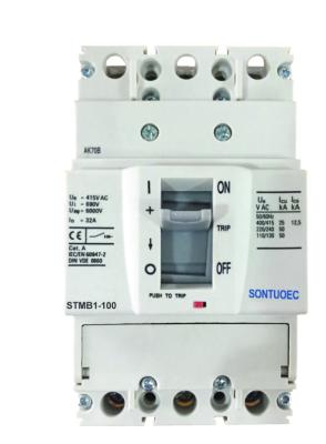 China Sontuoec 3P 3 Phase 125A Moulded Case Circuit Breaker for sale