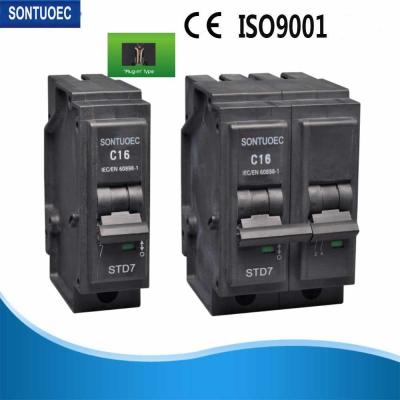 China Arc Fault Detected 	MCB Circuit Breaker Plug In Type for sale