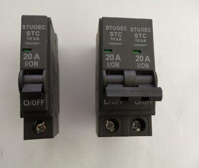 China Black PA66 Cover Insert Type MCB Circuit Breaker 400V AC for sale