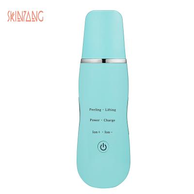 China New Tool Beauty Cosmetic Detergent Residue Acne Facial Blackhead Remover With Led Light Portable Ultrasonic Acne Blackhead Remvoer Device for sale