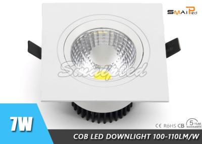 China 7W COB LED Ceiling Downlights , Recessed LED Kitchen Downlights 3000 - 8000K for sale