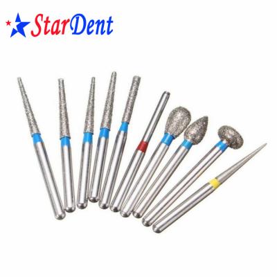 China Diamond High Quality FG Dental Diamond Burs Dental Surgical Polishing Bureau for sale