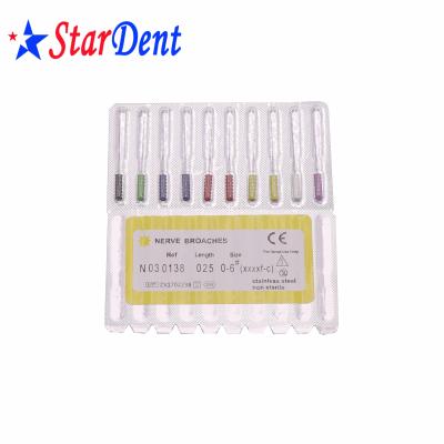 China Stainless Steel Dental High Quality Medical Barbed Wires Supply Dental Endodontic Files for sale