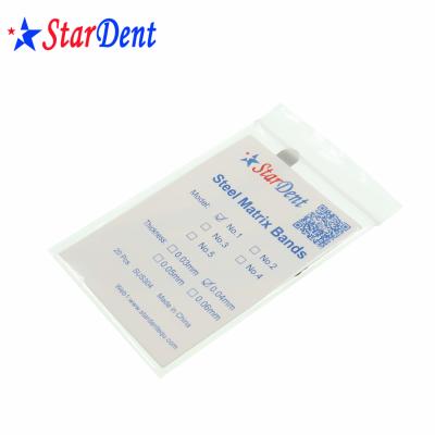 China Stainless Steel Orthodontic Flexible Molar Bands Tofflemire Matrix Dental Bands for sale