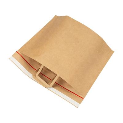 China 2021 New Design Materials Self Adhesive Top Recycled High Quality Kraft Paper Shopping Bag For Clothes for sale