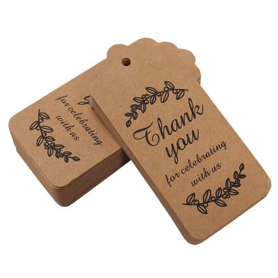 China Thicken And Firm Material Paper Gift Tags Thank You Paper Custom Thanksgiving Day Wedding Tag for sale