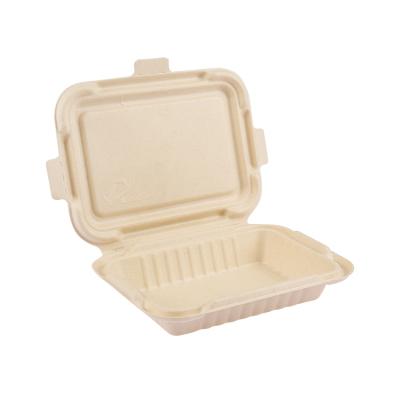 China Recyclable Biodegradable Take Out Box 500ml Bio Sugar Cane Roll 12