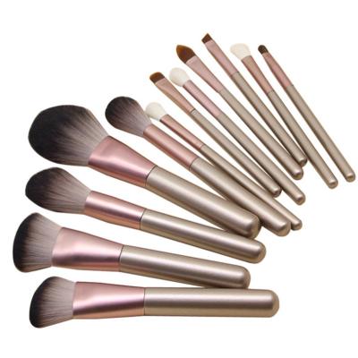 China Professional Cosmetic Wool 12pcs Cosmetic Private Label Women Makeup Extremely Soft Eco-Friendly Brush Set for sale