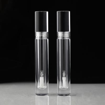 China New 5ml PETG Top Lip Gloss Tube Eco-friendly Clear Transparent Tube Cosmetic Packaging Bottle With Magic Wand for sale